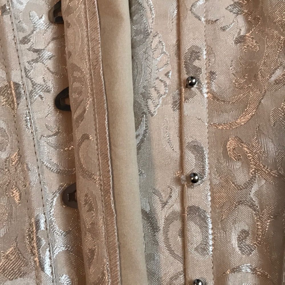 Designer Corset Binder Girdle Cincher Nude M - Picture 5 of 8